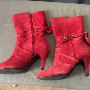 Hot in Hollywood Red Heeled Boots